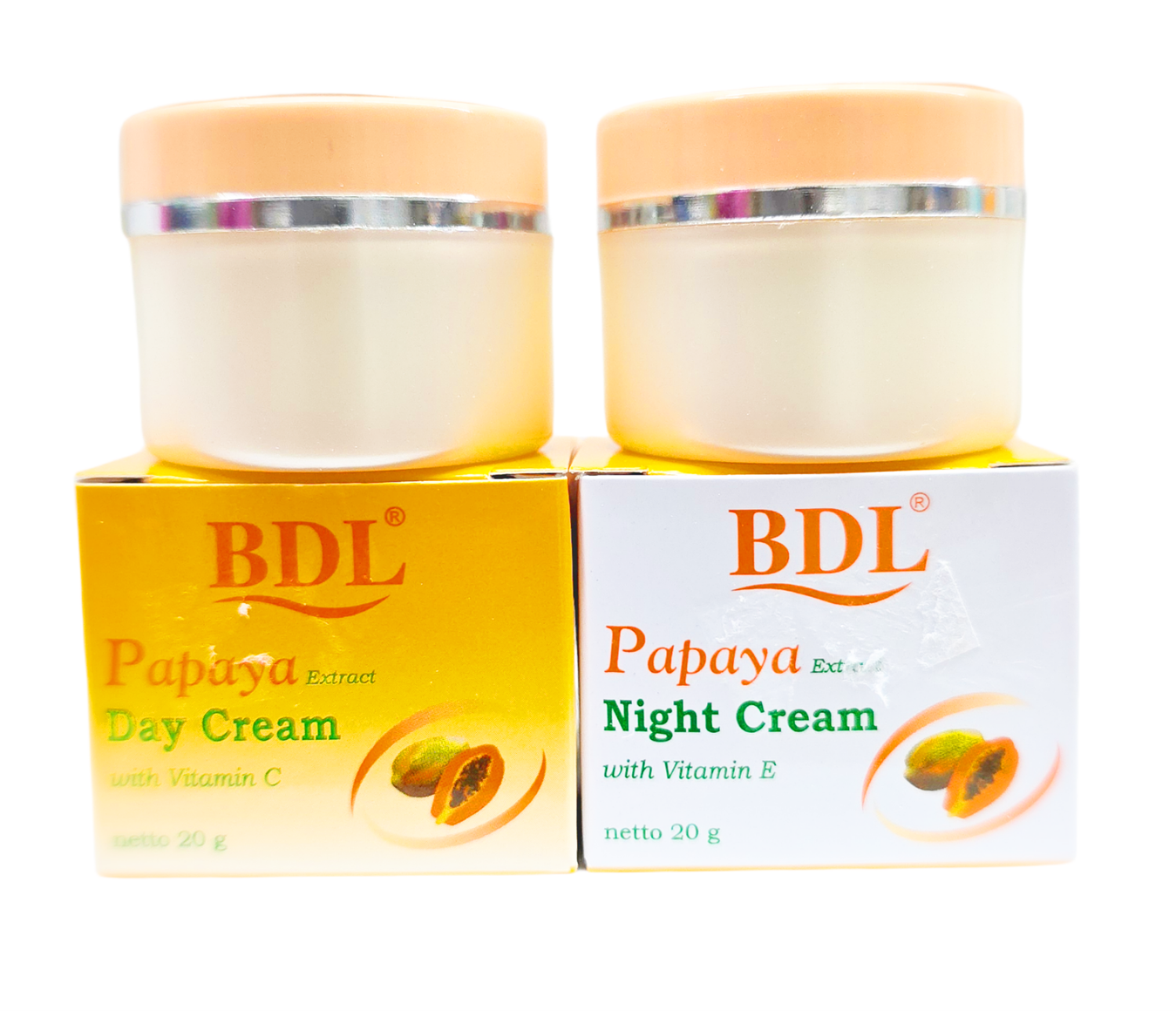 Papaya BDL Package Whitening Day and Night Cream 20g each