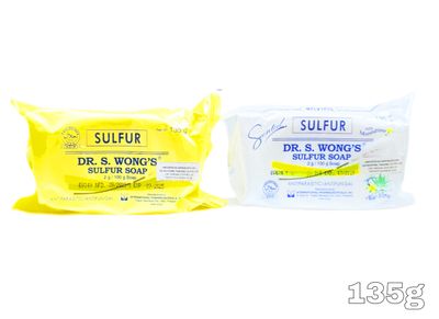 Dr. S. Wong&#39;s Sulfur Soap with Moisturiser 135g x1 Choose Your Own color