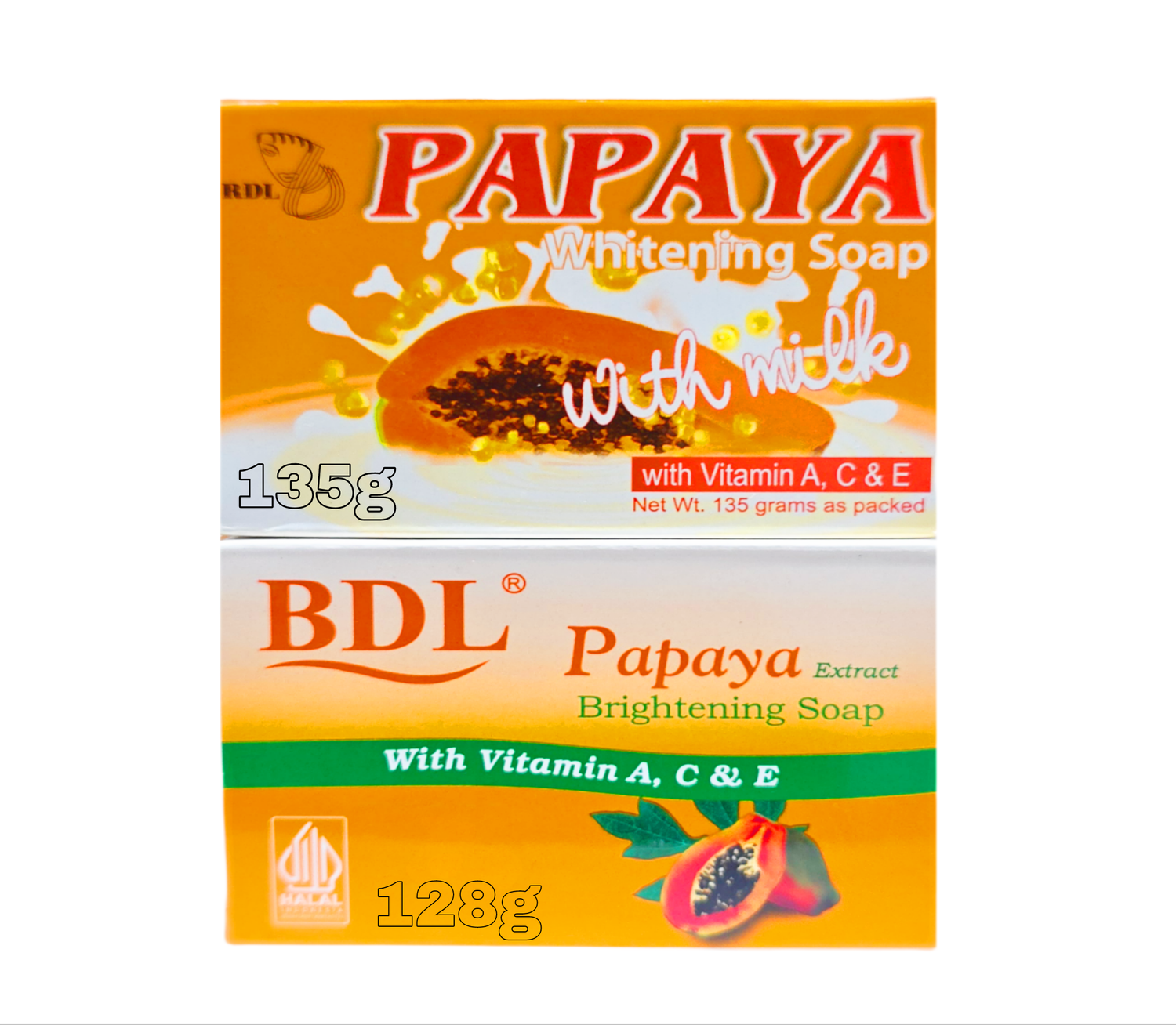 PAPAYA Brightening Soap 128g and 135g x1 Choose Your Own Size