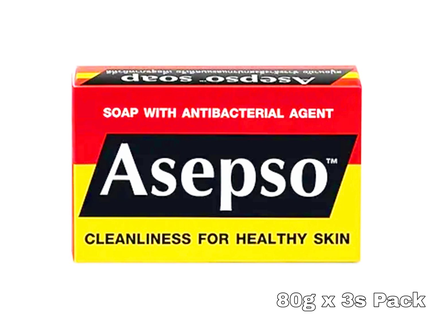Asepso Soap Antibacterial Original 80g 3s Pack