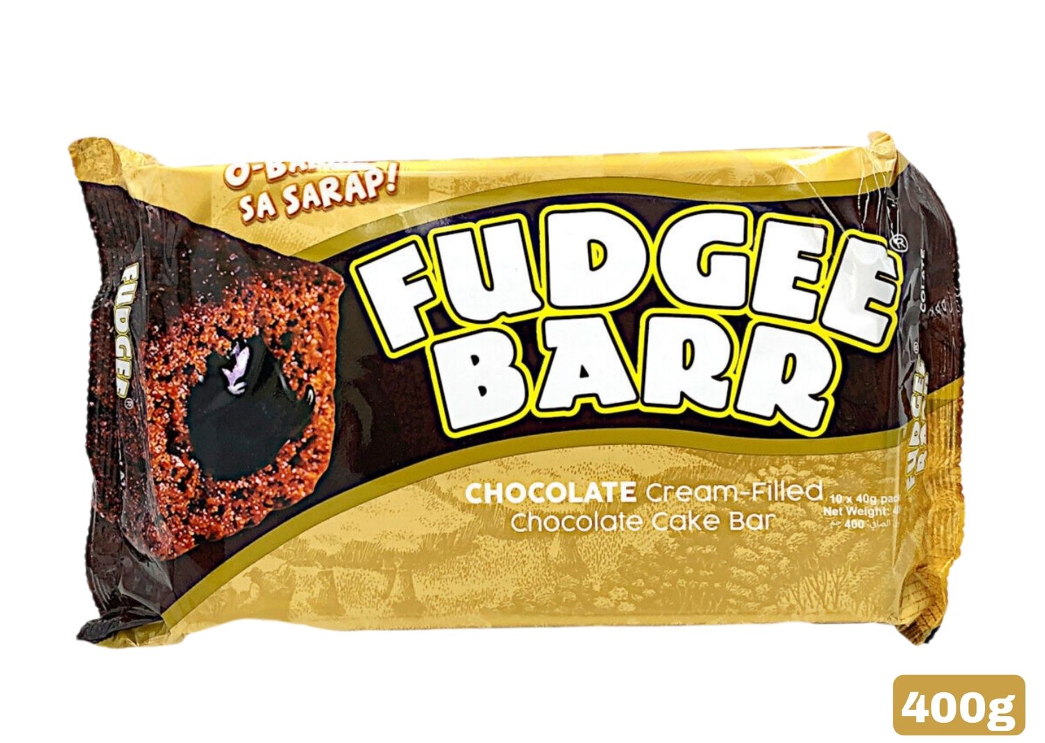 FUDGEE BARA CHOCOLATE CREAM CAKE BAR 400G