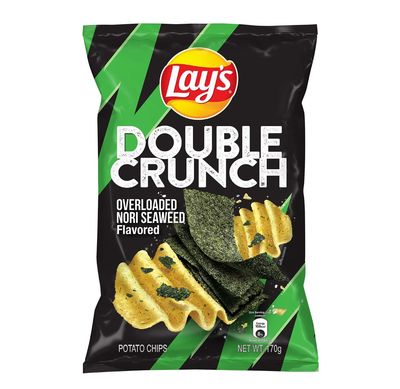 LAYS DOUBLE CRUNCH SMOKING NORI SEAWEED 170G