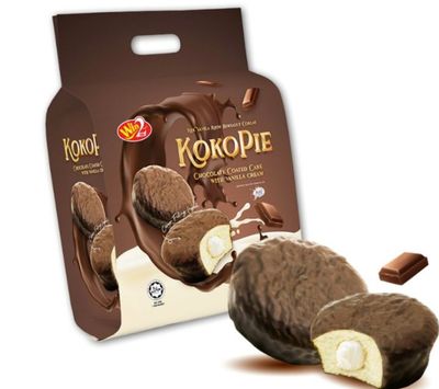 WIN2 KOKOPIE CHOCOLATE COATED CAKE PANDAN 10X20G