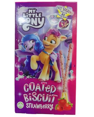 MY LITTLE PONY COATED BISCUIT STRAWBERRY 32G