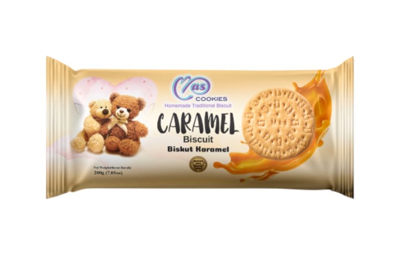 MAS COOKIES CARAMEL BISCUIT 200G