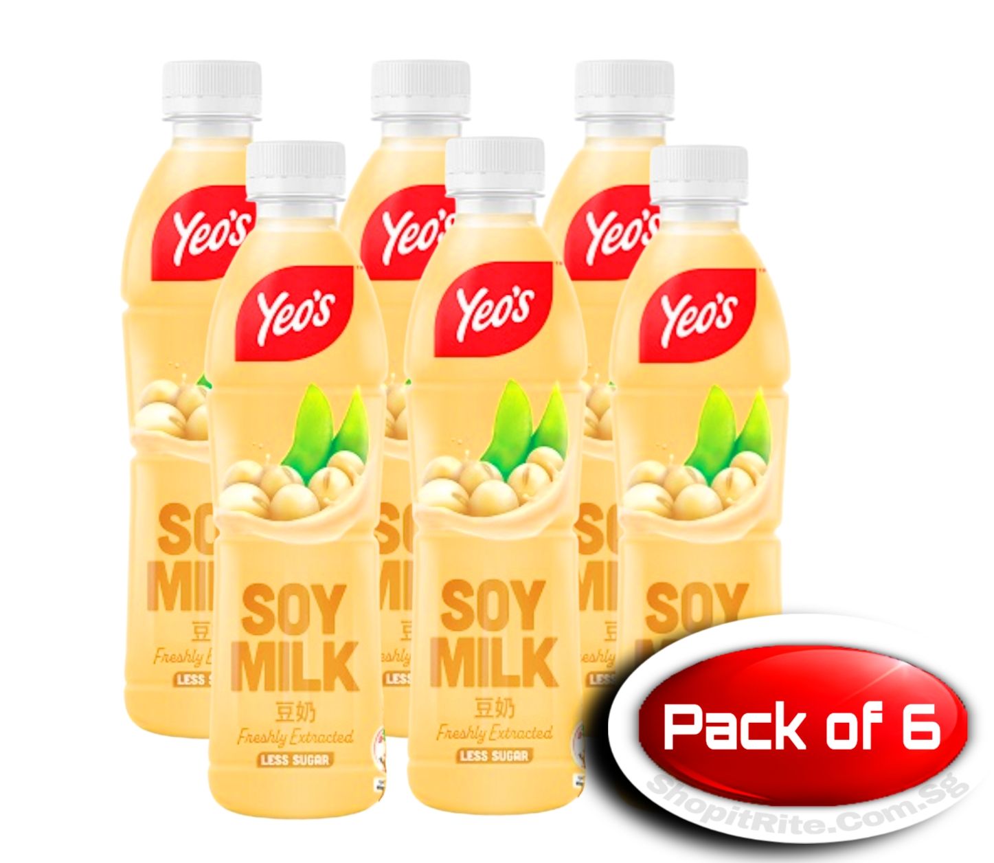 Yeo’s Soy Milk less sugar 380mL 6s
