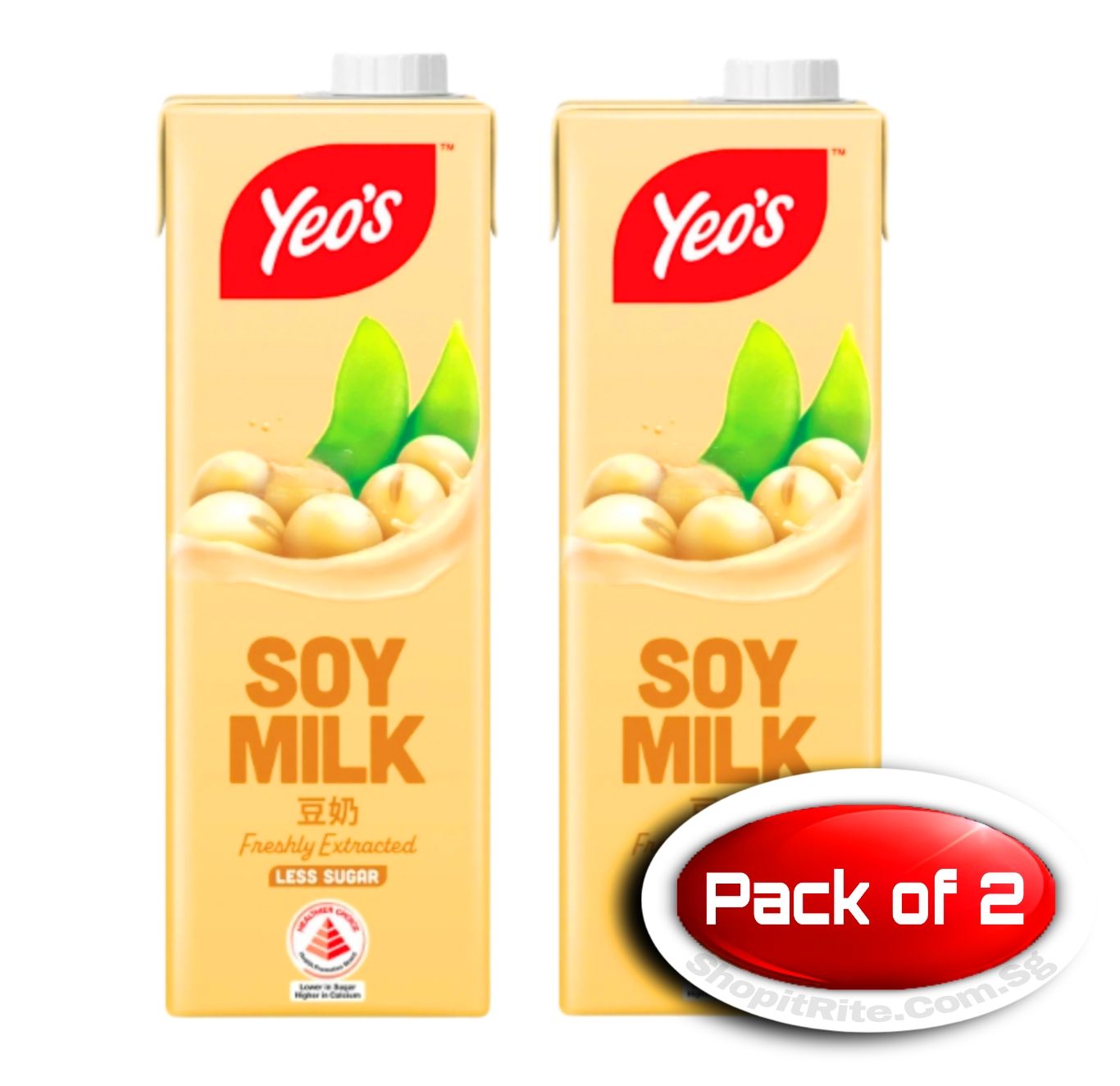 Yeo&#39;s Soy Bean Milk 1L 2 Pack