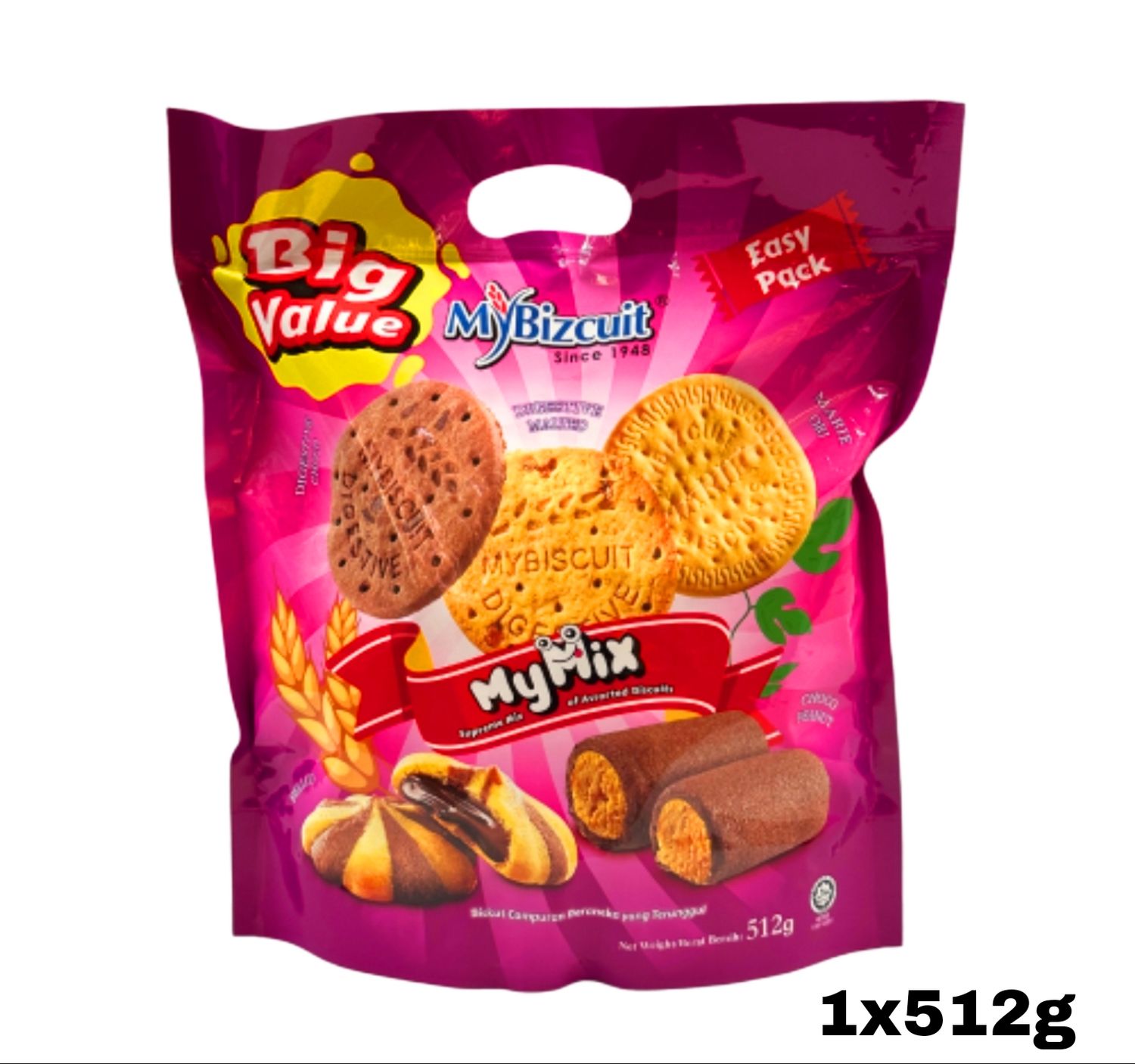 MYBIZCUIT DIGESTIVE CHOCO 512G