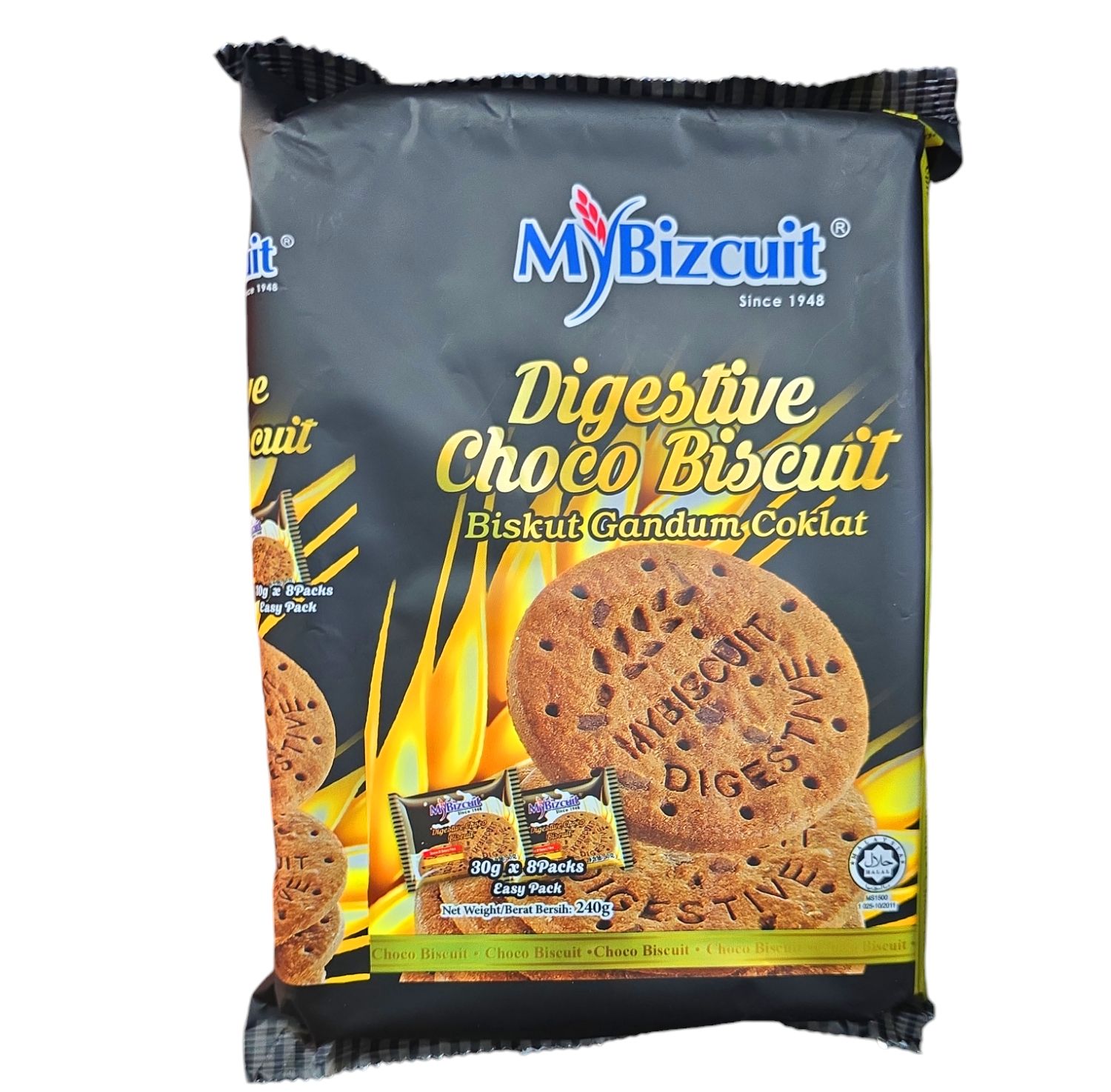 MYBIZCUIT DIGESTIVE CHOCO BISCUIT 240G