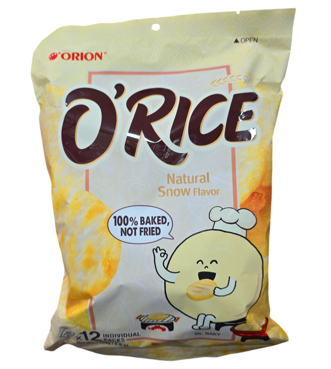 ORION O RICE NATURAL SNOW FLAVOR 129G
