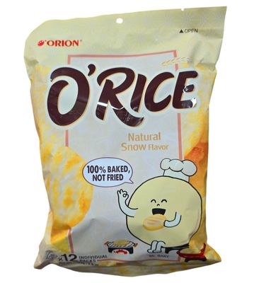 ORION O RICE NATURAL SNOW FLAVOR 129G