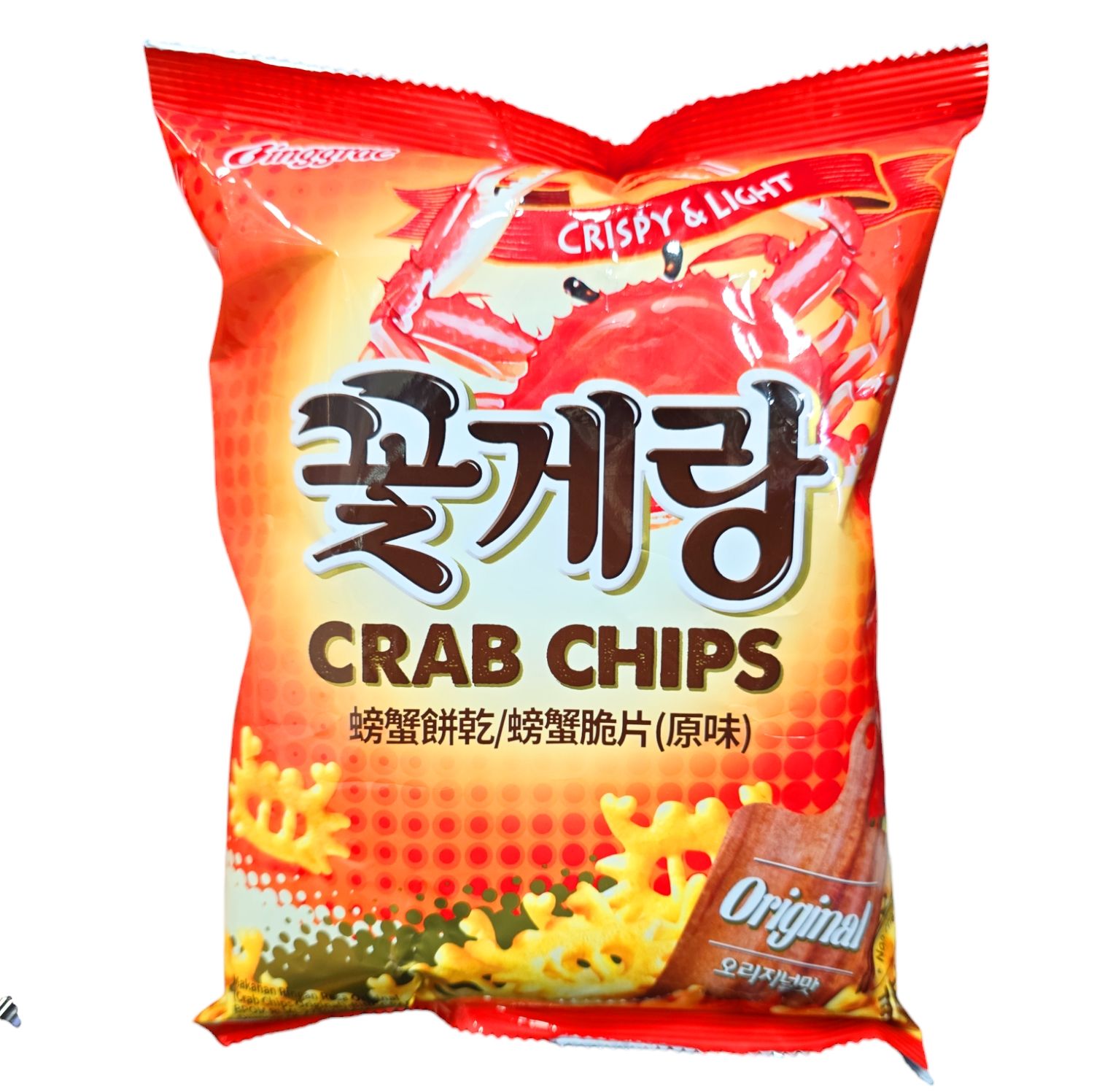 BINGGRAE CRAB CHIPS CRISPY &amp; LIGHT 70G