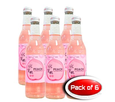 LeLe Sparkling Peach 330mL 6 Bottles