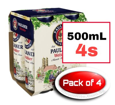 PAULANER Hefe-Weissbier 500ml 4s