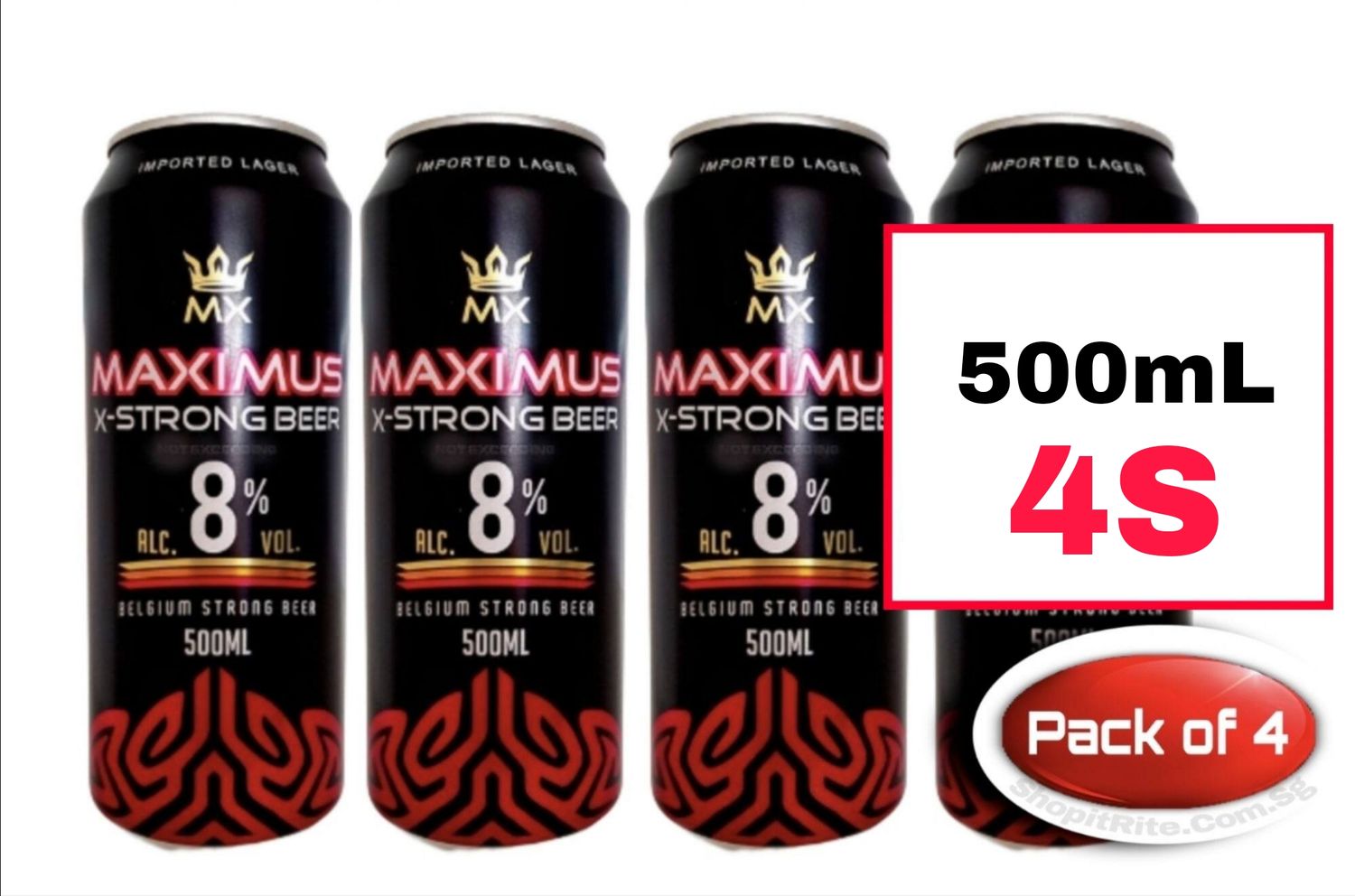 Maximus XStrong Beer 500ml 4s