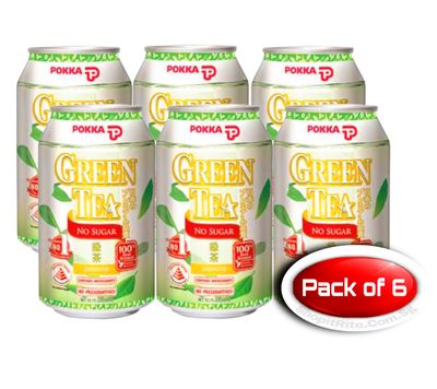 Pokka Jasmine Green Tea No Sugar 300mL 6s