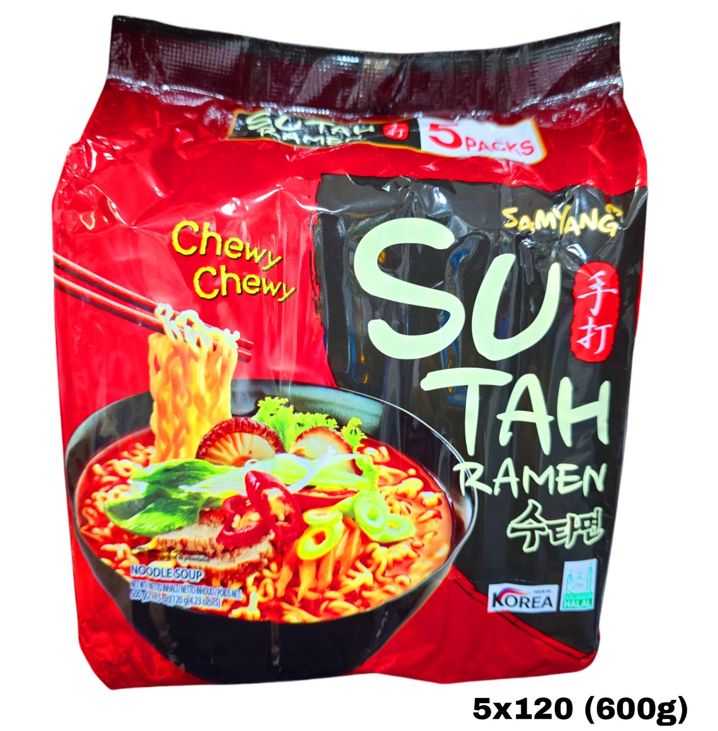 Samyang Sutah Ramen Noodle Soup 600g (5x120g)