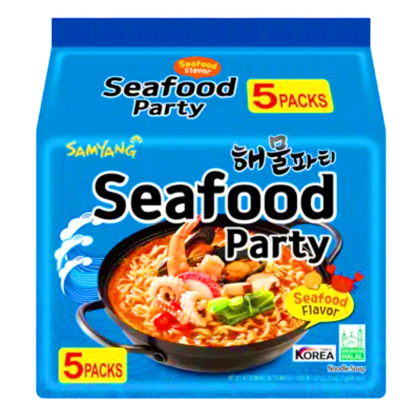 Samyang Korean Seafood Instant Noodle 625g (5x125g)