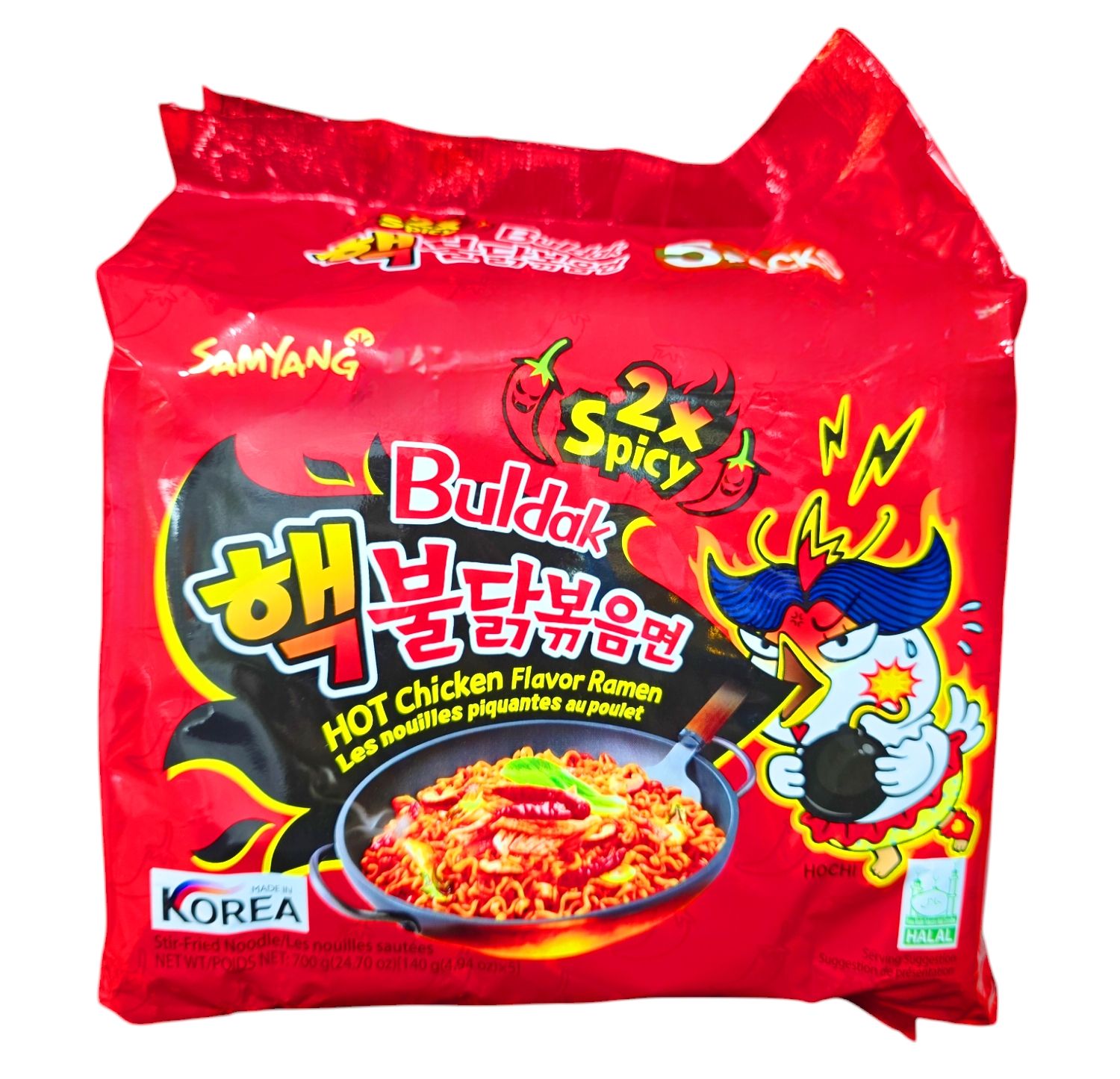 Samyang 2x Spicy Hot Chicken Ramen 700g (5x140g)