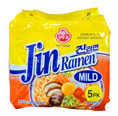Ottogi Jin Ramen Instant Noodle 600g (5x120)
