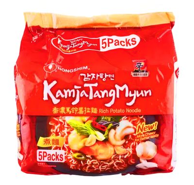 Nongshim Rich Potato Instant Noodle 600g (5x120g)