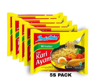INDOMIE KARI AYAM Pack of 5 (5x72g)