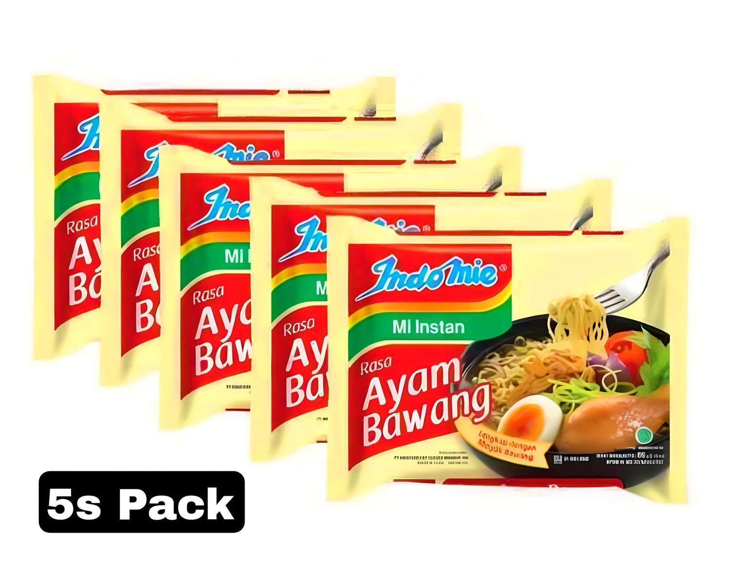 Indomie Rasa Ayam Bawang 5s Pack 345g (5x69g)
