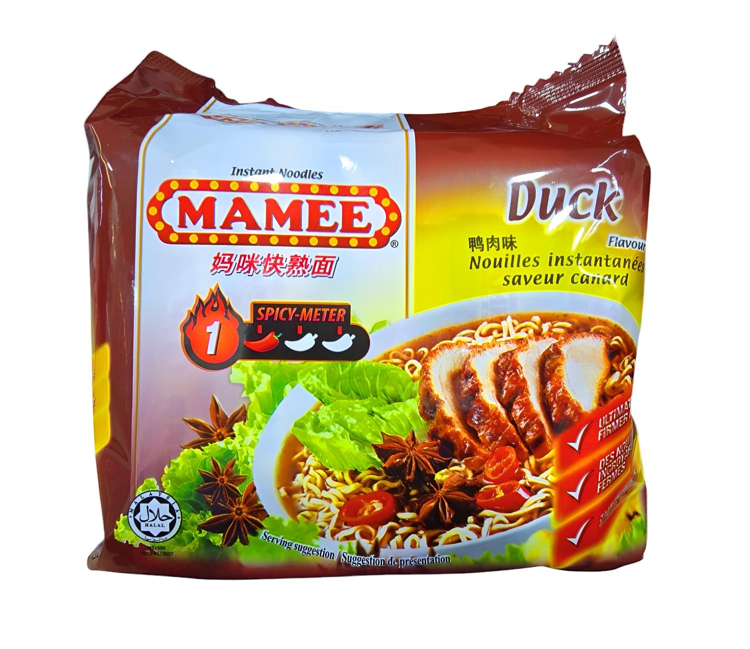 Mamee Premium Spicy Duck Instant Noodle 405g (5x81g)
