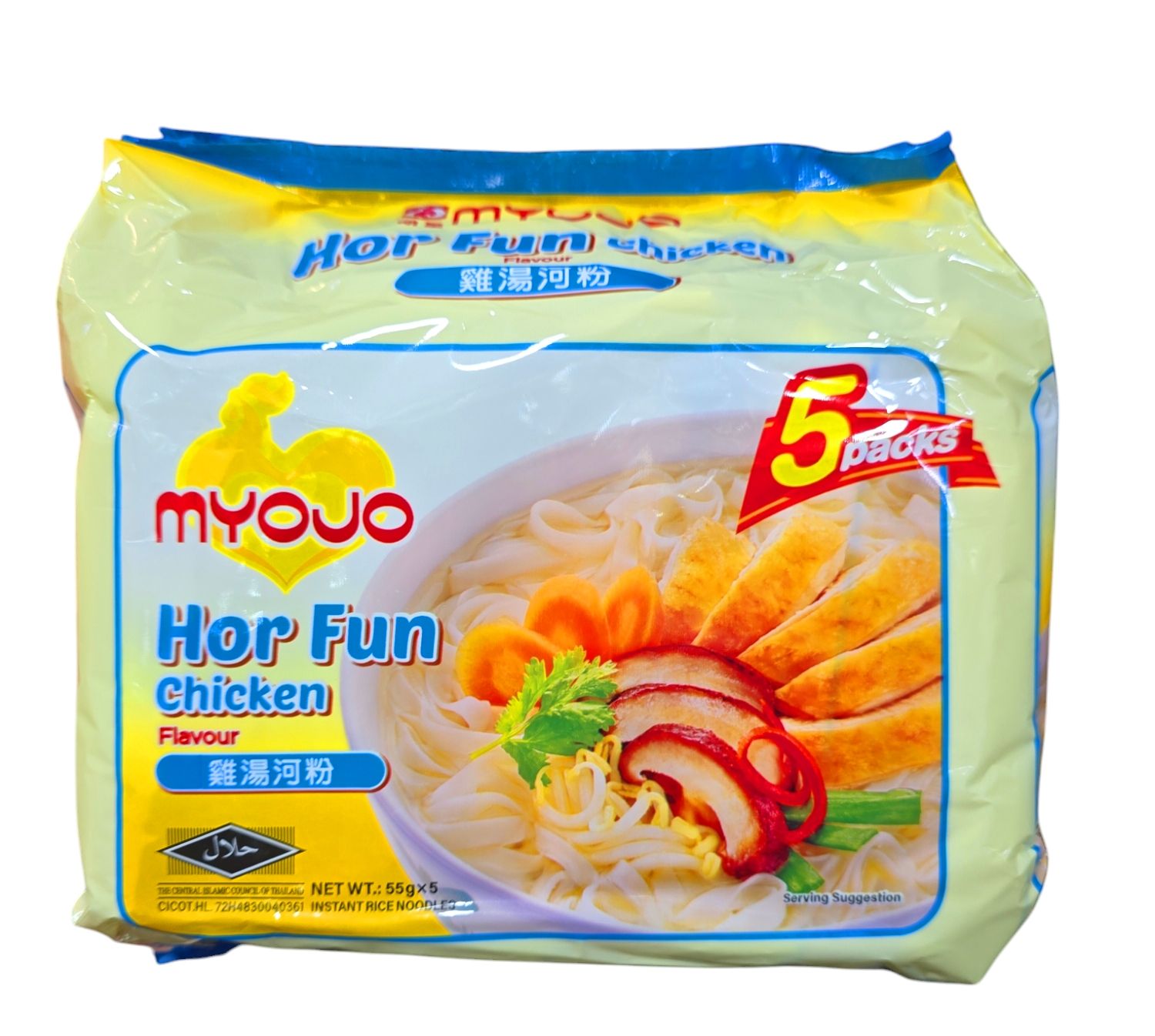 Myojo Hor Fun Chicken Flavour 275g (5x55g)