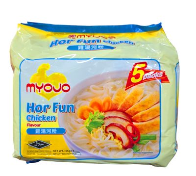 Myojo Hor Fun Chicken Flavour 275g (5x55g)