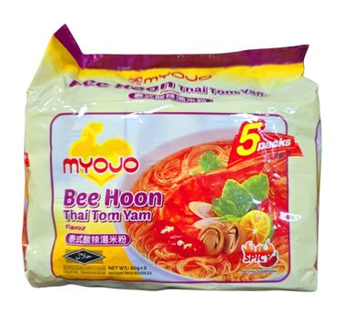 Myojo Bee Hoon Thai Tom Yam Flavour 300g (5x60g)