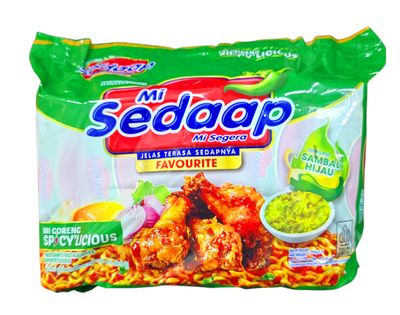 Mi Sedaap Instant Fried Noodles Spicy Licious 430g (5x86g)