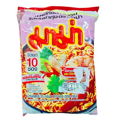 Mama Instant Noodles Shrimp Tom Yum Flavour 550g (5x55g)