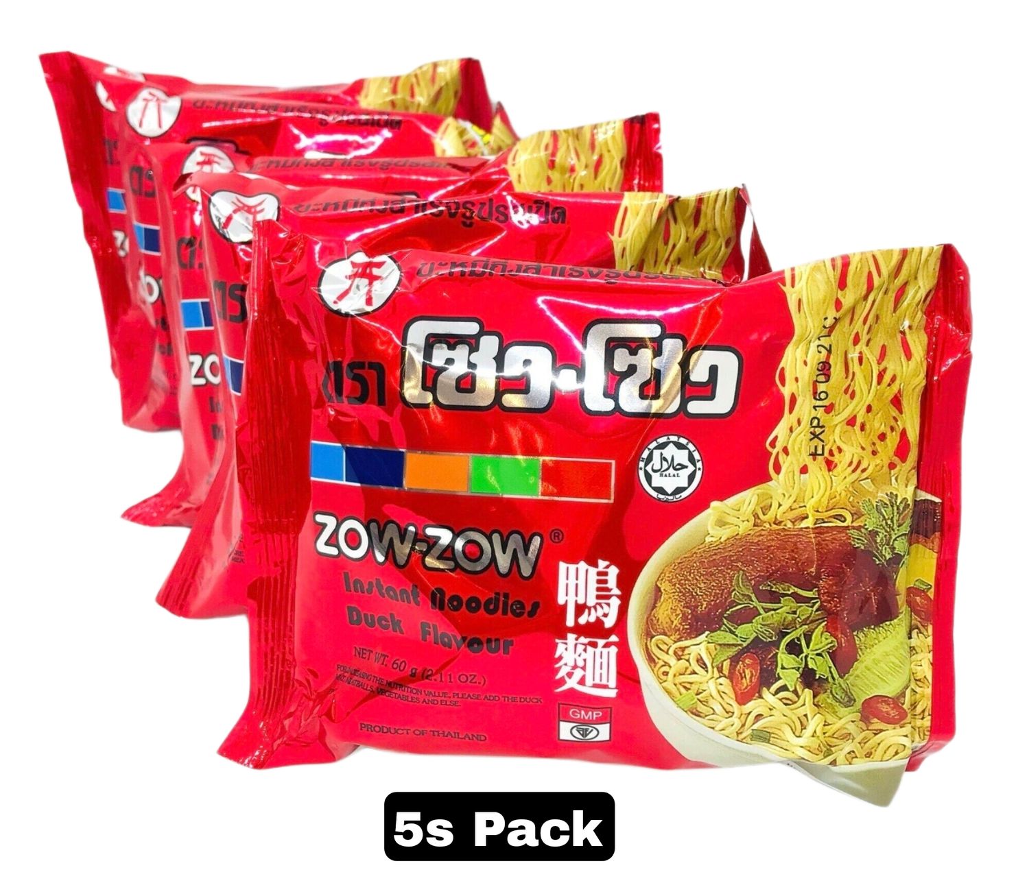 Mee Segera Zow Zow Instant Noodle Duck Flavour 300g (5x60g)