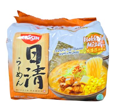Nissin Instant Noodles Hokkaido Miso Flavour 530g (5x106g)