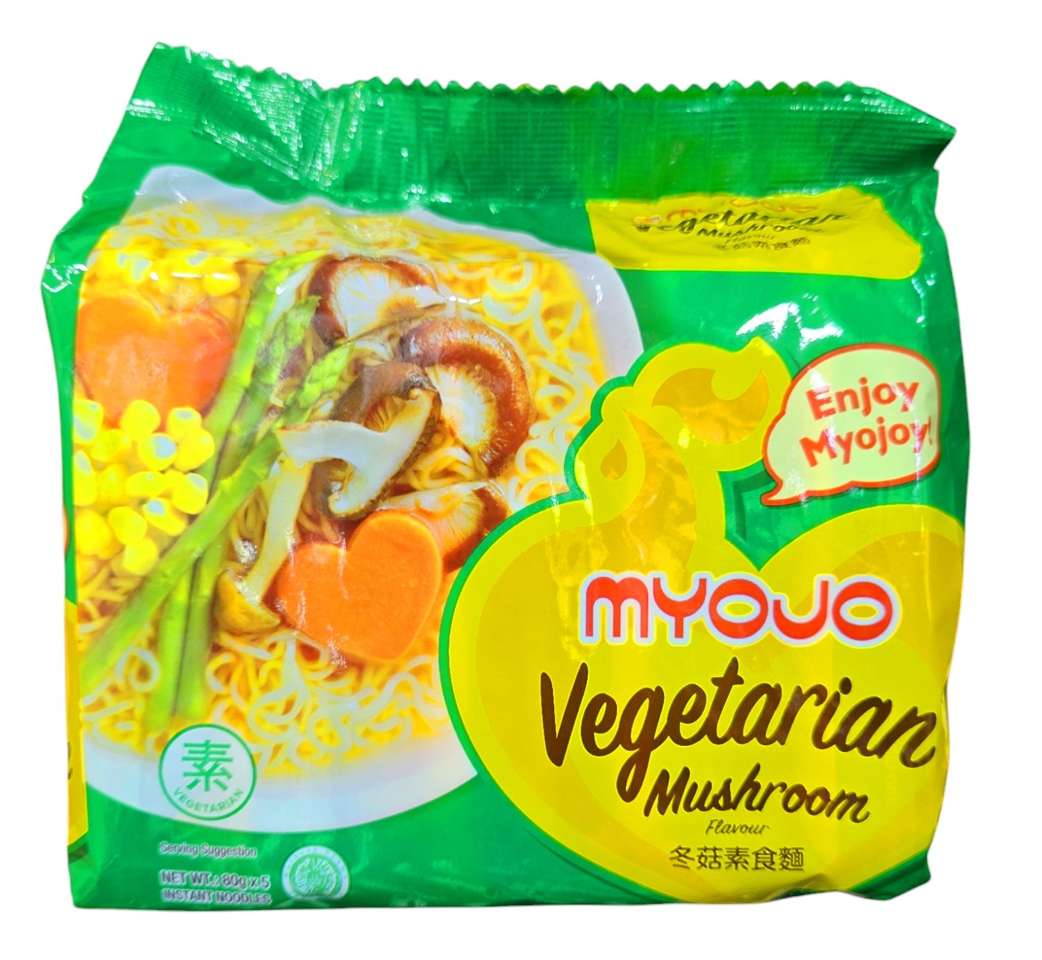 Myojo Vegetarian Mushroom Flavour 400g (5x80g)