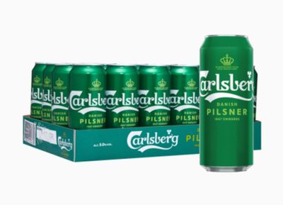 Carlsberg Danish Pilsner (Green Can) 24x490ML