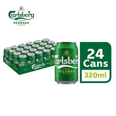 Carlsberg Danish Pilsner Beer 24x330mL