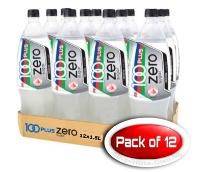 100 PLUS ZERO SUGAR 1.5L 12s