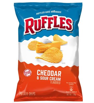 Ruffles Potato Chips Cheddar &amp; Sour Cream 170g