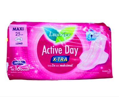 Laurier Active Day Maxi Wing 25cm x 16pcs Laurier Active Day Maxi Wing 25cm x 16pcs