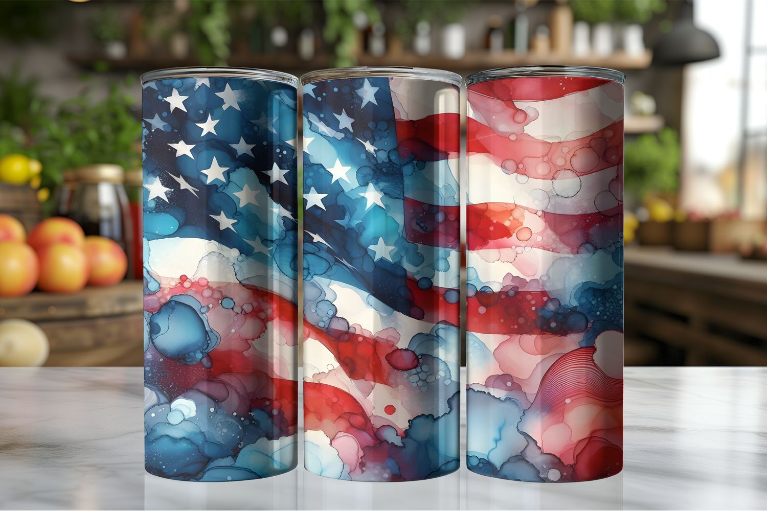 Watercolor Flag 4