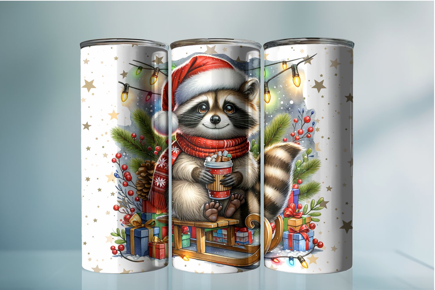 Christmas Raccoon 2