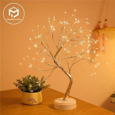 Mini Tree LED Night Light (avaible in Emitting Color: 108LED warm white, 36LED warm white, 108LED pink, 108LED colorful, 108LED white.)