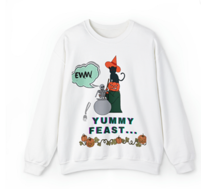 yummy feast halloween sweatshirt