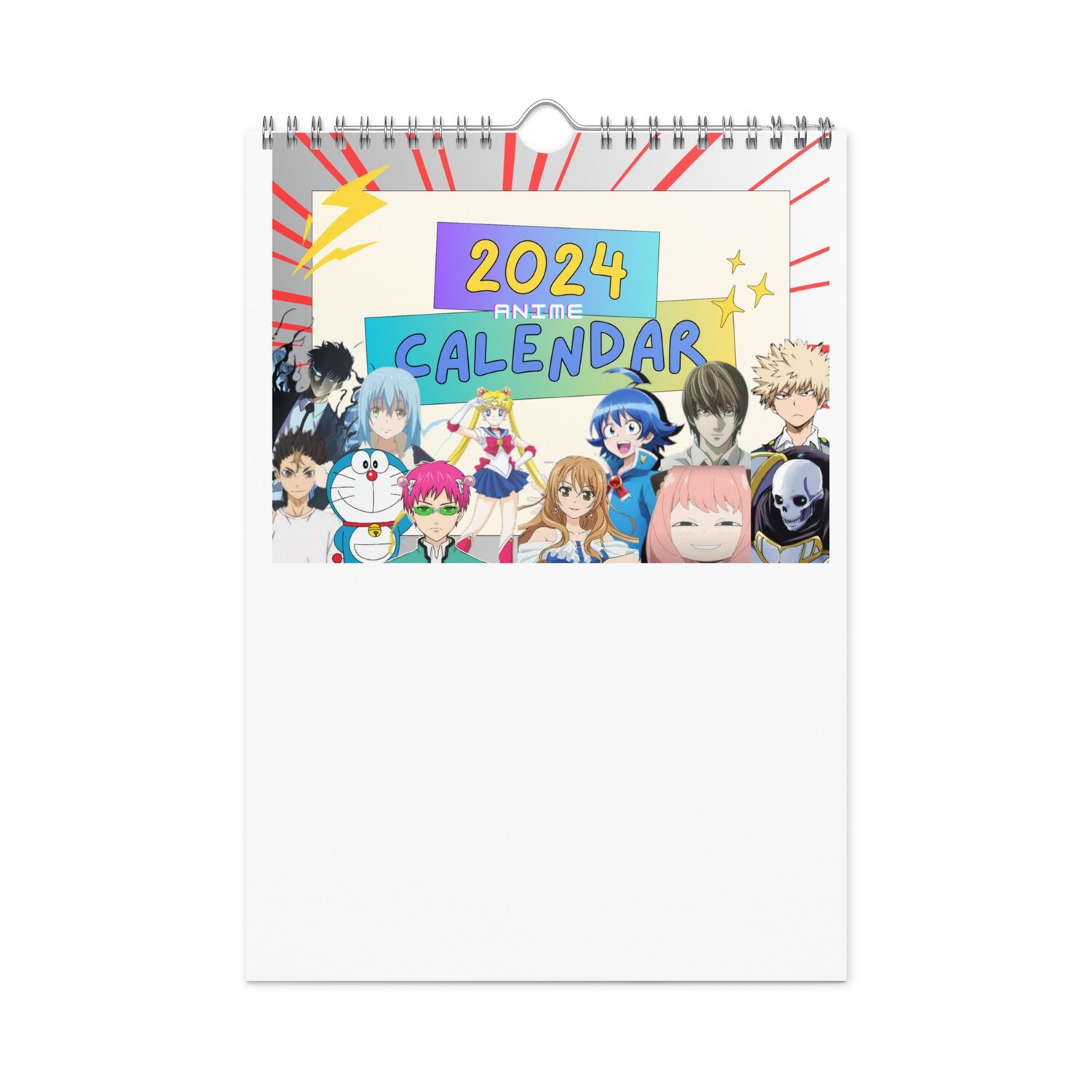 2024 Anime Wall Calendar