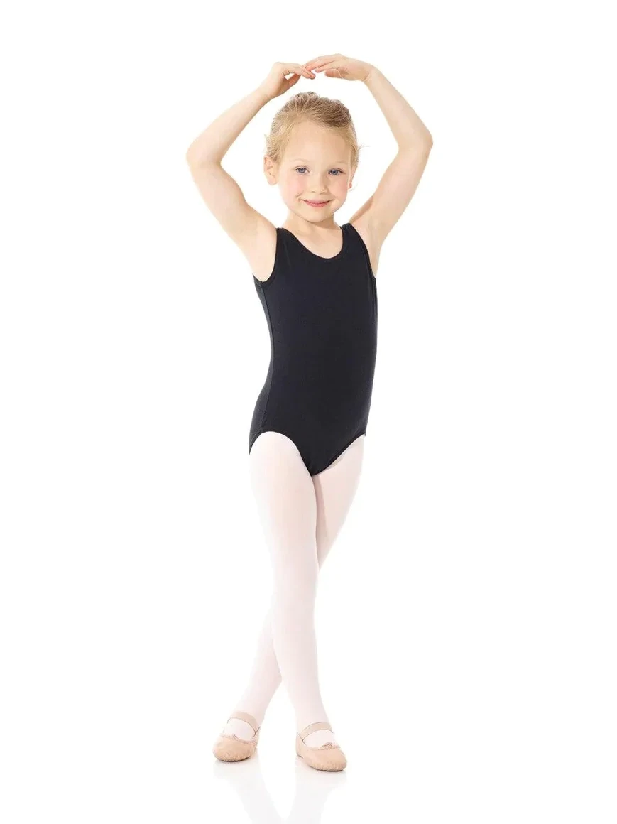 Mondor Sleeveless Cotton Dance Leotard - Girls