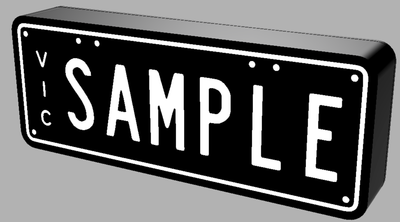 Custom Number Plate (Registration) Light Box