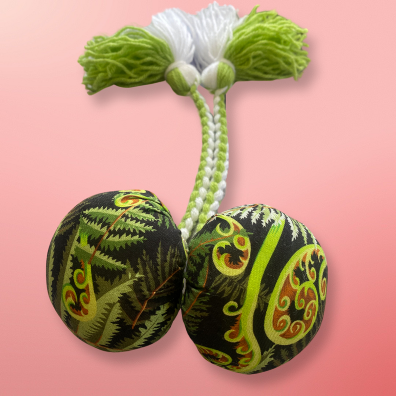 Green Fern Themed Poi