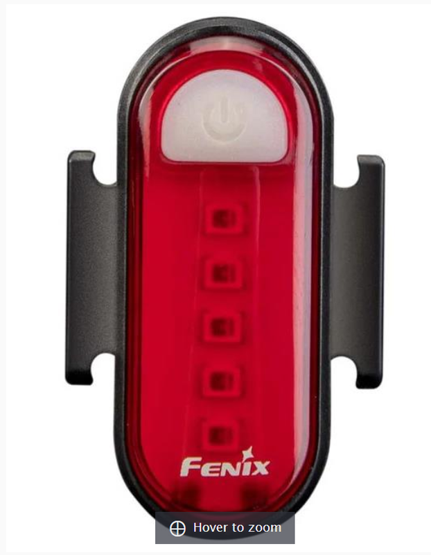 Fenix - Bike Tail Light BC05R V2.0 (15 lumens), black
